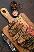 Grilled prime marbled meat Ribeye steak