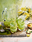 Malfy gin green lemonade