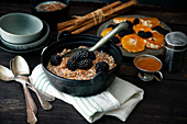 Wholegrain porridge with orange