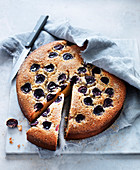 Cherry, Almond and Brown Butter Cake