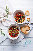 Ratatouille (France) with toasted bread