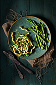 Fusilli al Ferretto with wild asparagus