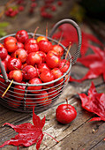 Basket of crab apples