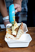 Käsesandwich in Take-Away-Box