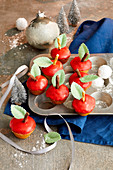 Mini-Apfel-Cupcakes zu Weihnachten