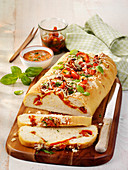 Cheese and tomato bread
