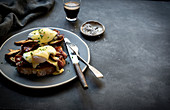 The ultimate sourdough eggs benedict with buttery mushrooms