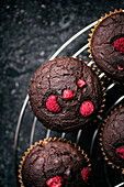 Chocolate Raspberry Muffins