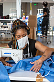 Making medical gowns during Covid-19 outbreak