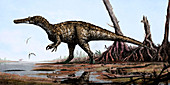 Baryonyx dinosaur, illustration