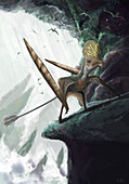 Caviramus pterosaur, illustration