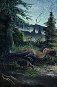 Eotyrannus dinosaur, illustration