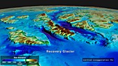 Seabed topography beneath Recovery Glacier, Antarctica