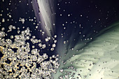 Zinc sulphate and sugar, polarised light micrograph