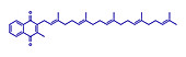Vitamin K2 molecule, illustration