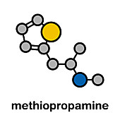 Methiopropamine recreational drug, illustration