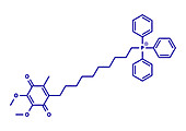 Mitoquinone molecule, illustration