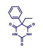 Phenobarbital barbiturate anticonvulsant molecule