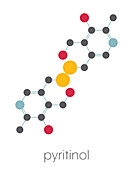Pyritinol molecule, illustration