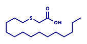 Tetradecylthioacetic acid synthetic fatty acid molecule