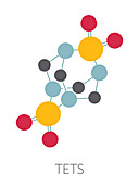 Tetramethylenedisulfotetramine rodenticide molecule