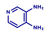 Amifampridine orphan drug molecule, illustration