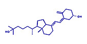 Calcifediol molecule, illustration