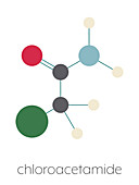 Chloroacetamide preservative molecule, illustration