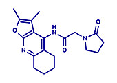 Coluracetam molecule, illustration