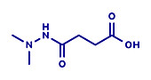 Daminozide plant growth regulator molecule, illustration