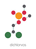 Dichlorvos insecticide molecule, illustration