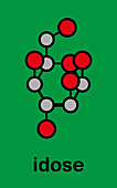 Idose molecule, illustration