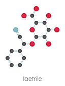 Laetrile molecule, illustration