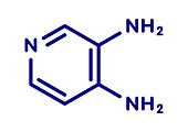 Amifampridine orphan drug molecule, illustration