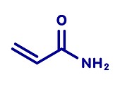 Acrylamide molecule, illustration