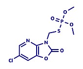 Azamethiphos pesticide molecule, illustration