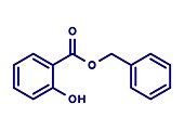 Benzyl salicylate molecule, illustration