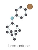 Bromantane asthenia drug molecule, illustration