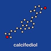 Calcifediol molecule, illustration