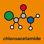 Chloroacetamide preservative molecule, illustration