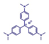 Crystal violet molecule, illustration