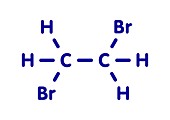 Ethylene dibromide fumigant molecule, illustration