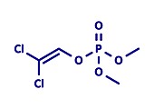 Dichlorvos organophosphate insecticide, illustration