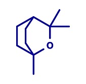 Eucalyptol eucalyptus oil molecule, illustration