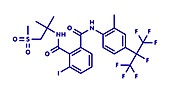 Flubendiamide insecticide molecule, illustration