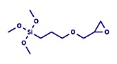 GLYMO organosilane molecule, illustration