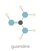 Guanidine molecule, illustration