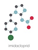 Imidacloprid neonicotinoid insecticide, illustration