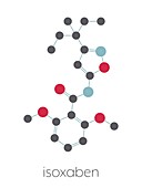 Isoxaben herbicide molecule, illustration