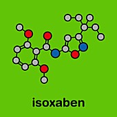 Isoxaben herbicide molecule, illustration